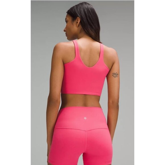 Lululemon Womens Pink Sports Bra Top Size S/M - Picture 5 of 9
